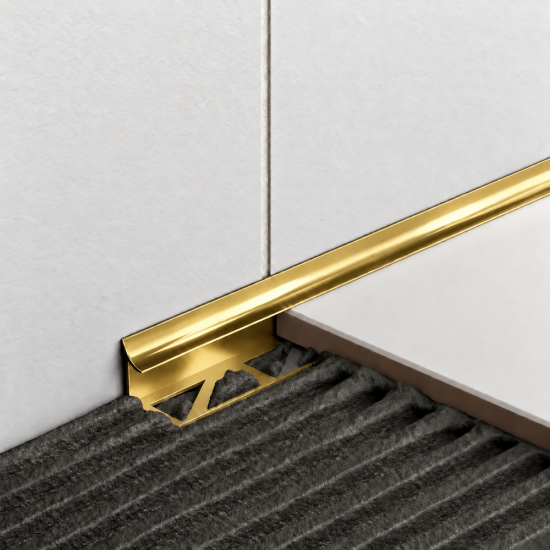 Coltar interior din aluminiu eloxat - auriu lucios