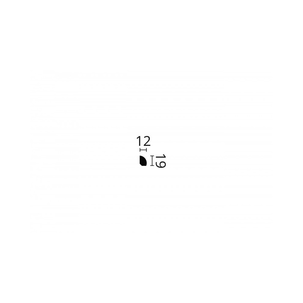 Plintă decorativă WALLSTYL FL6 – 19 × 12 mm, 2 m