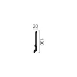 Plintă decorativă WALLSTYL FD21 – 130 × 20 mm, 2 m
