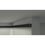 Profil decorativ WALLSTYL IL12 BLACK – 25 × 20 mm, 2 m