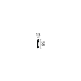 Plintă decorativă WALLSTYL FL13 – 58 × 13 mm, 2 m