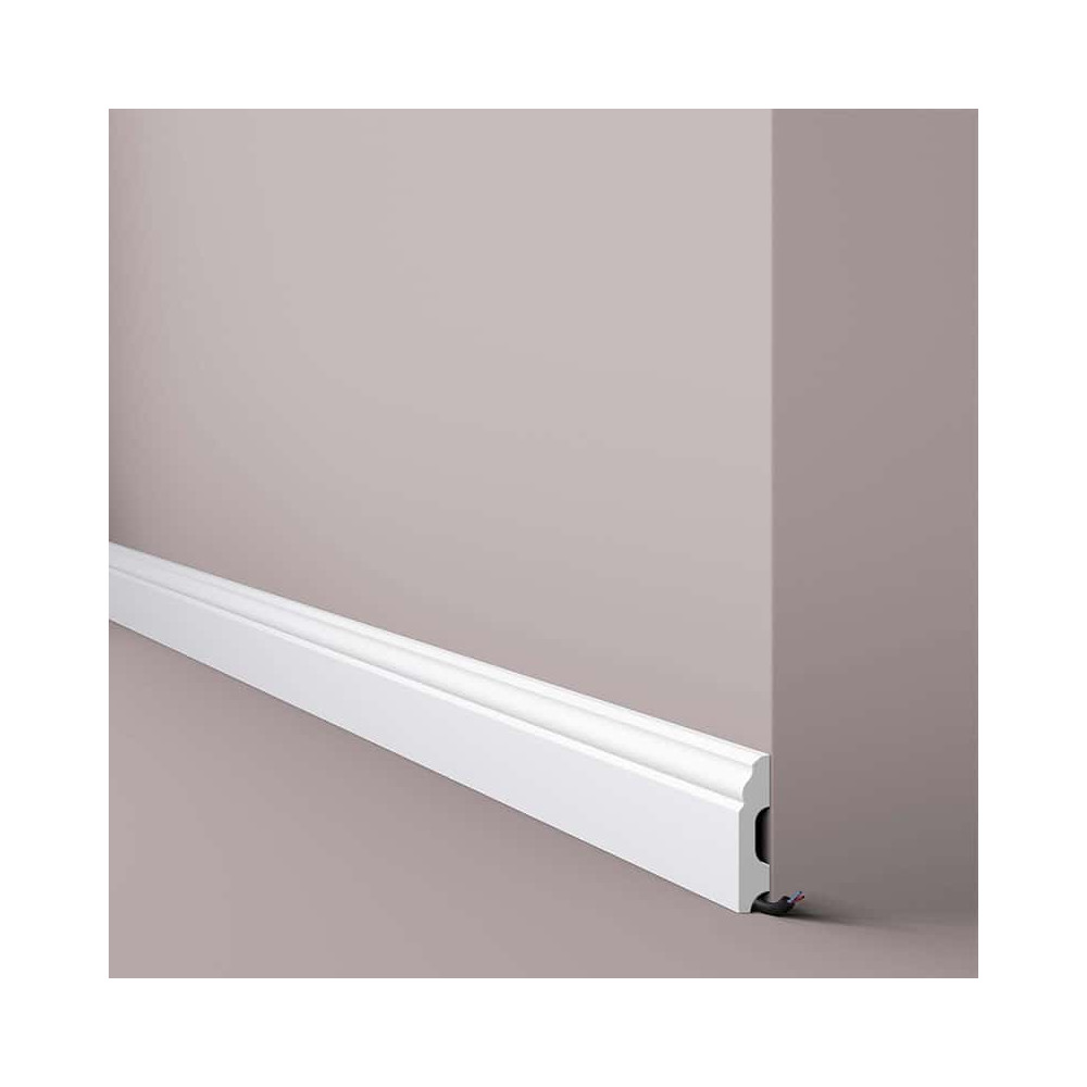 Plintă decorativă WALLSTYL FB1 – 60 × 13 mm, 2 m