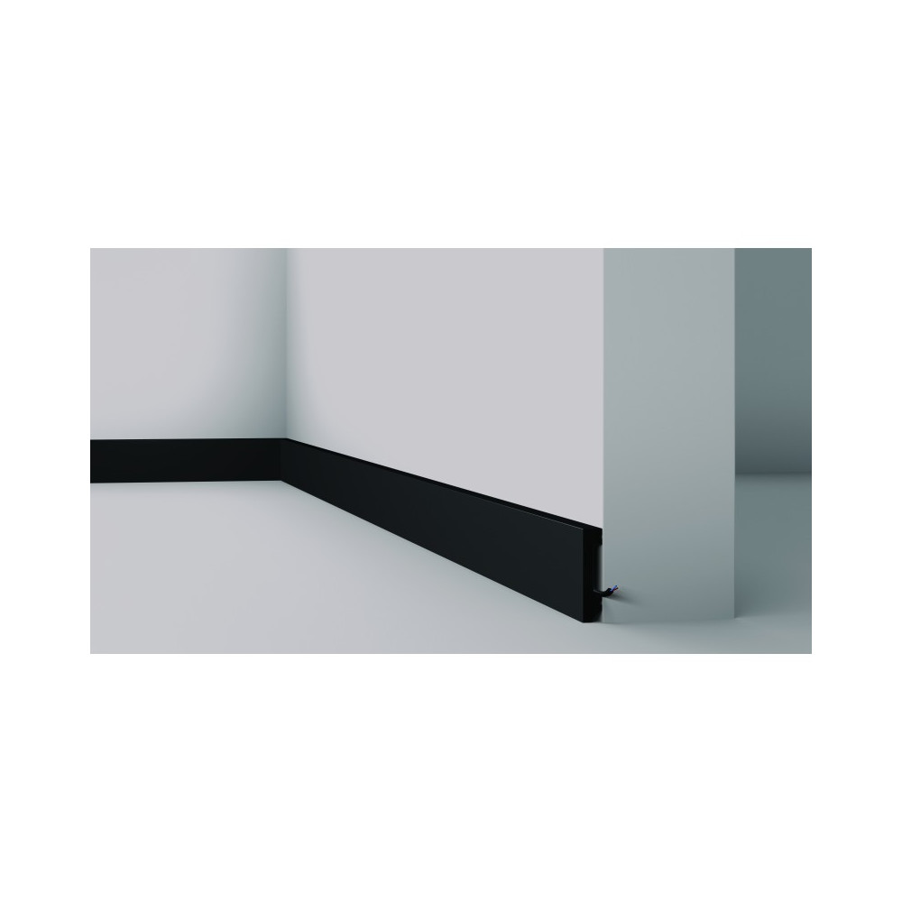 Profil decorativ WALLSTYL FT2 BLACK – 58 × 13 mm, 2 m