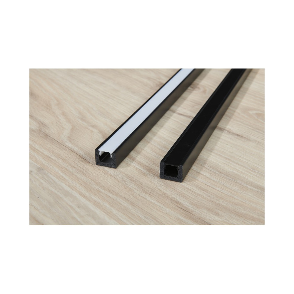 Profil decorativ WALLSTYL IL12 BLACK – 25 × 20 mm, 2 m