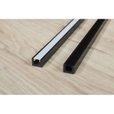 Profil decorativ WALLSTYL IL12 BLACK – 25 × 20 mm, 2 m