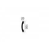Plintă decorativă WALLSTYL FD3 – 100 × 20 mm, 2 m