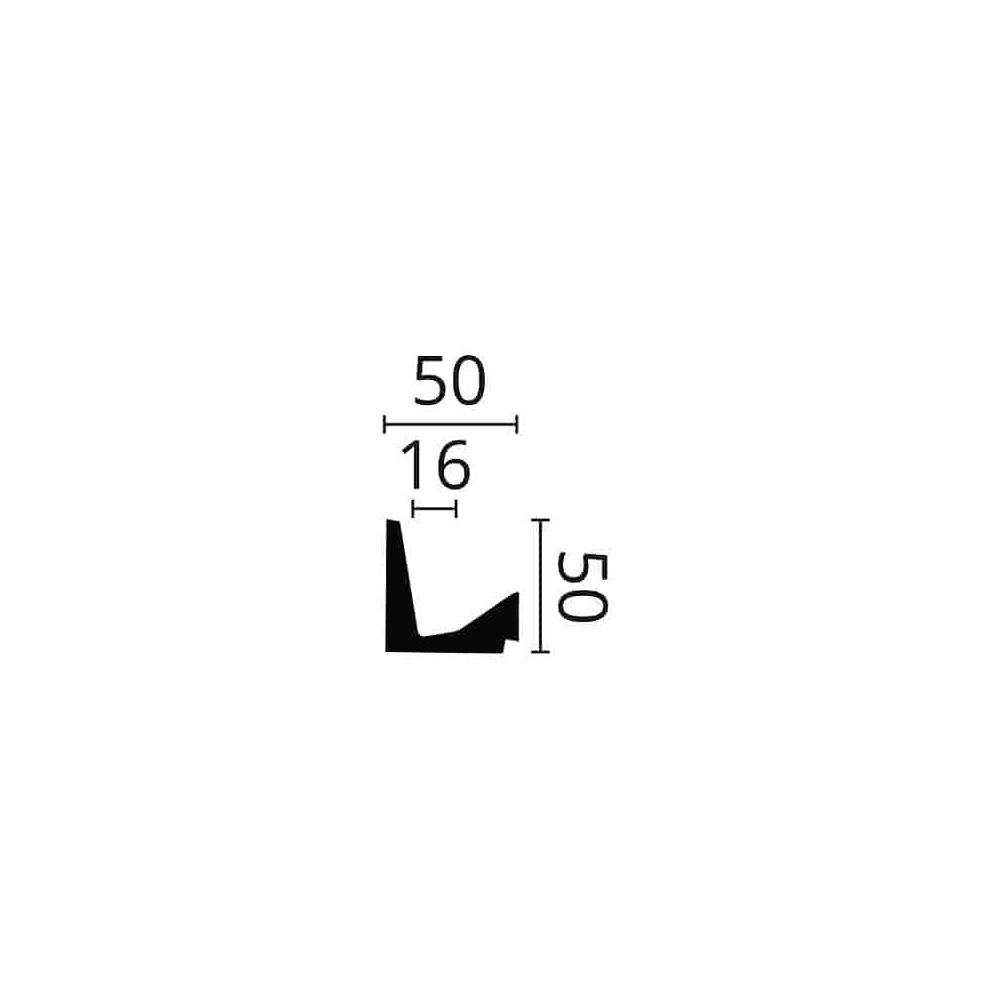 Scafă decorativă ARSTYL IL5 – 50 × 50 mm, 2 m