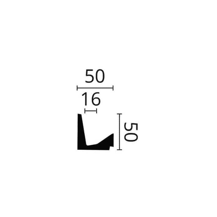 Scafă decorativă ARSTYL IL5 – 50 × 50 mm, 2 m