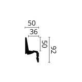 Scafă decorativă ARSTYL IL7 – 92 × 50 mm, 2 m