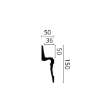 Scafă decorativă ARSTYL IL9 – 150 × 50 mm, 2 m