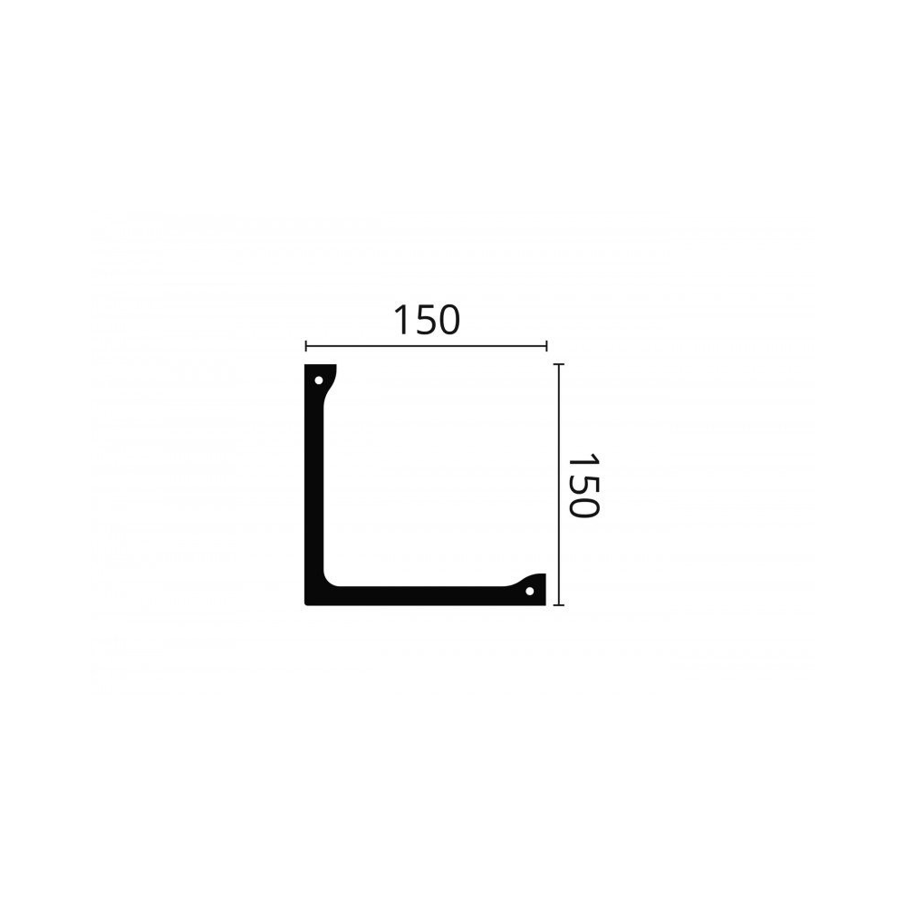 Scafă decorativă ARSTYL L1 – 150 × 150 mm, 2 m