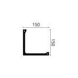 Scafă decorativă ARSTYL L1 – 150 × 150 mm, 2 m