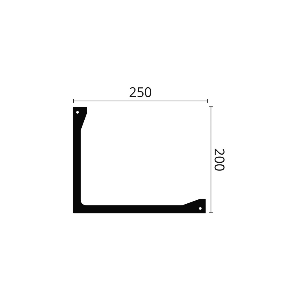 Scafă decorativă ARSTYL L2 – 200 × 250 mm, 2 m