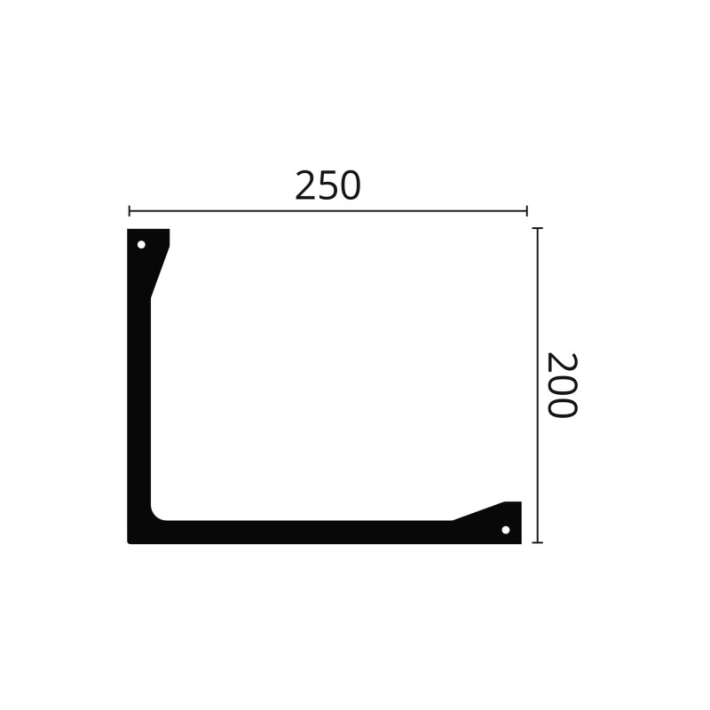 Scafă decorativă ARSTYL L2 – 200 × 250 mm, 2 m