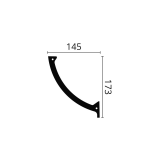 Scafă decorativă ARSTYL L3 – 173 × 145 mm, 2 m