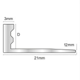 Profil pentru gresie și faianță – niclel