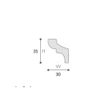 Cornișă decorativă NOMASTYL F | Proflux