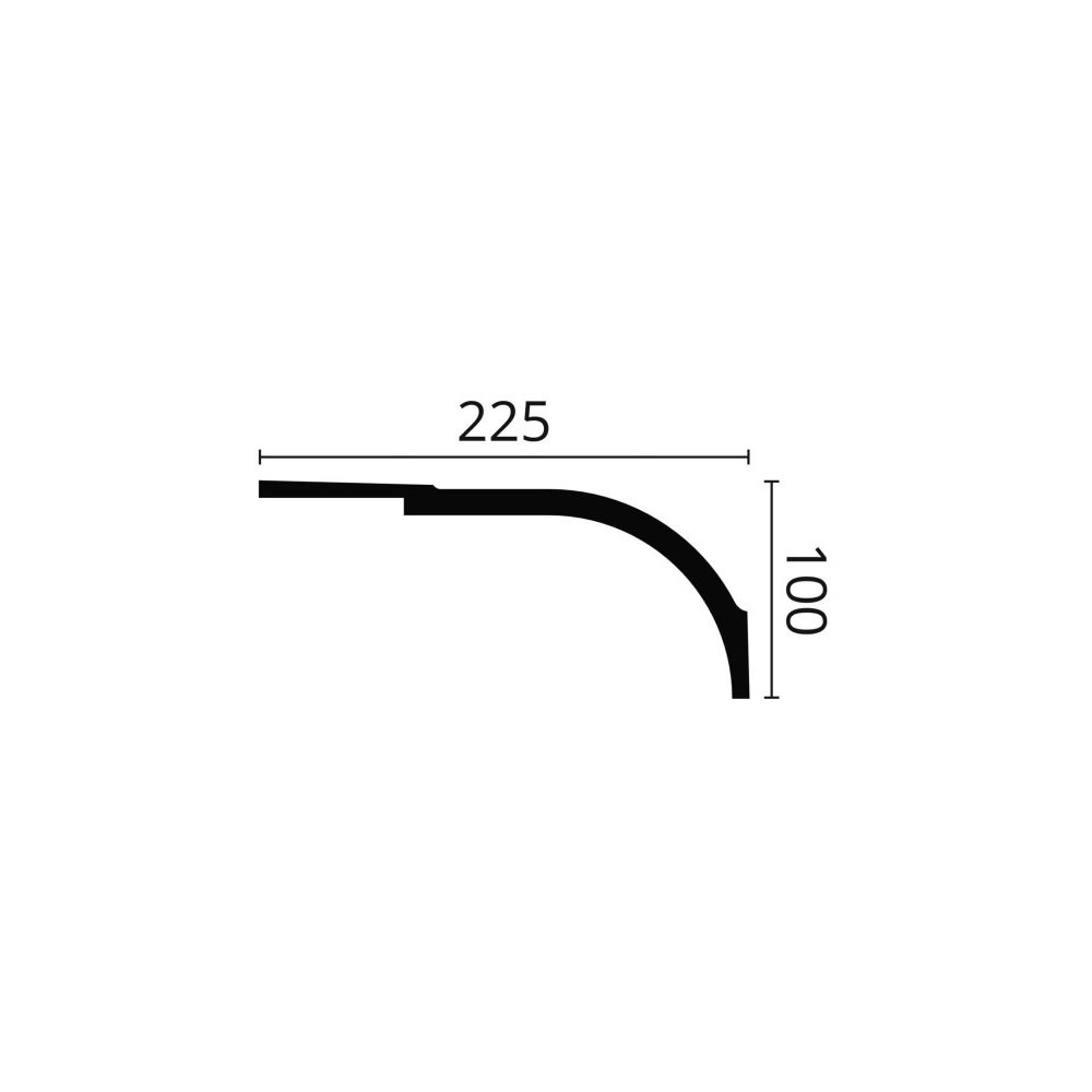 Cornișă decorativă WALLSTYL WT22 | Proflux
