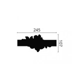 Set ornament decorativ caroiaje accesoriu Arstyl z104 pentru profil Z10- 2 BUC. | Proflux