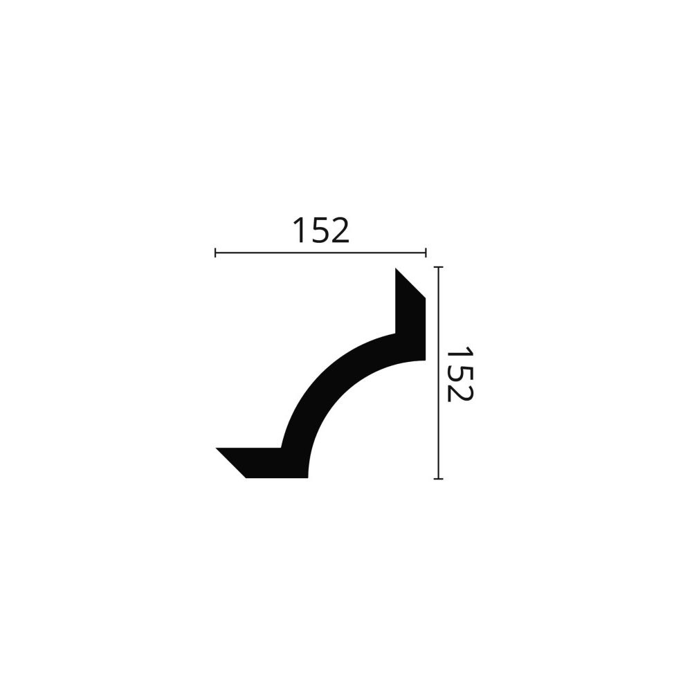 Set coltar decorativ accesoriu Arstyl SP2-5 pentru profil SP2- 4 BUC. | Proflux
