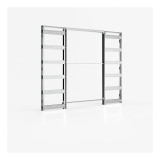 Ermetika Absolute EvoKit Double door | Kit culisant fără toc, două uși | Proflux