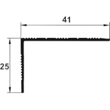 Protecție treaptă din aluminiu – bronz satinat