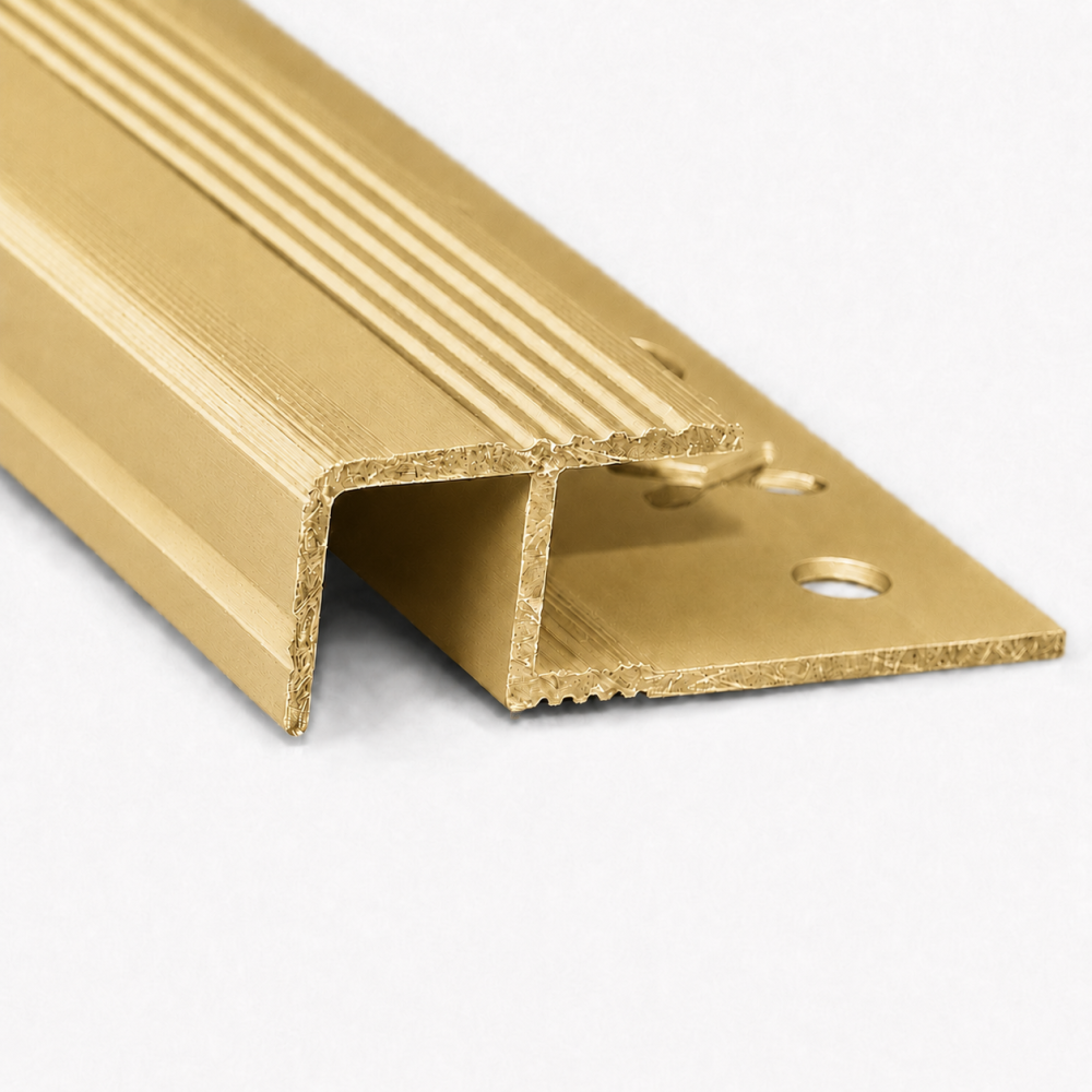 Protectie pentru trepte ceramice - auriu satinat
