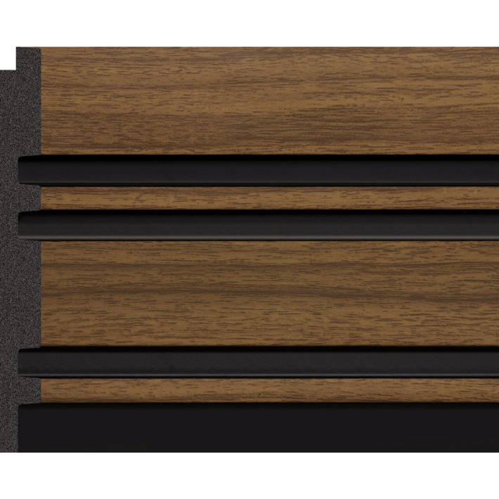 Riflaj decorativ - nuc si negru