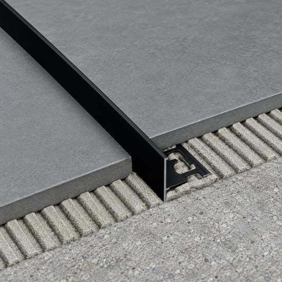 Profil din inox compensare dus - negru