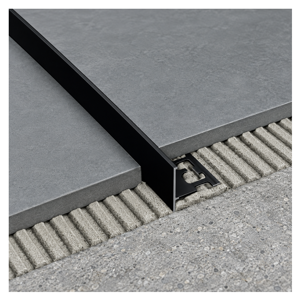 Profil din inox compensare dus - negru